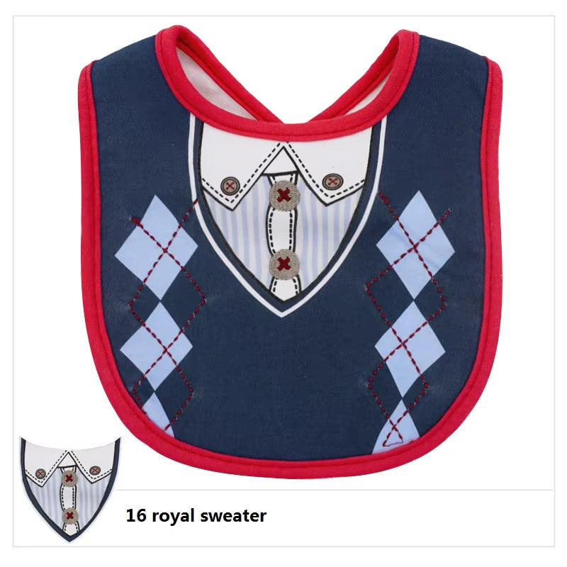 Baby Bibs Waterproof Cloth Bandana 100% Cotton High Quality Babadores Para Bebe Infant Saliva Towel for Boys and Girls KF981
