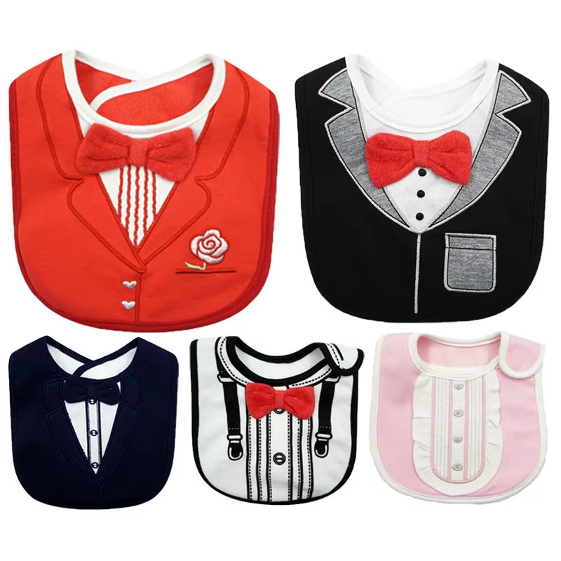 Baby Bibs Waterproof Cloth Bandana 100% Cotton High Quality Babadores Para Bebe Infant Saliva Towel for Boys and Girls KF981