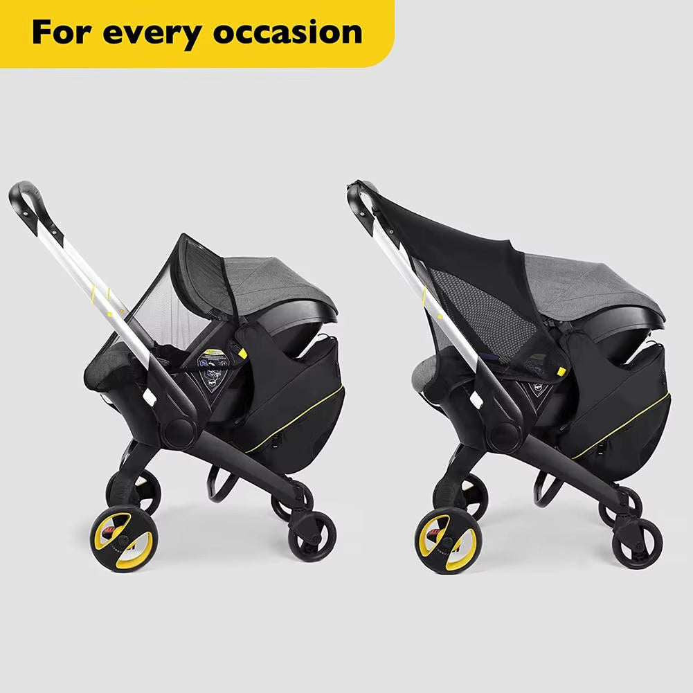 2 in 1 Black Mommy Storage Bag for Doona Stroller Accessories Portable Storage Case Mom Backpack Waterproof Diaper Bag