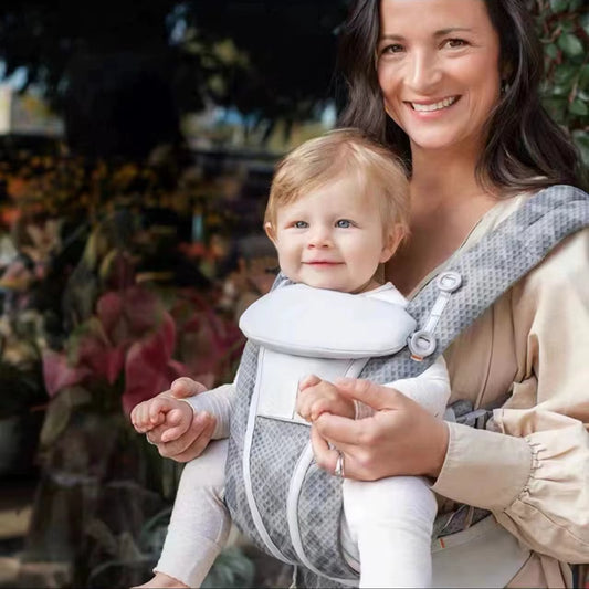 Porte-Bébé Ergonomique 360° – Egobaby Breeze Respirant et Multifonction, Écharpe de Portage et Sac à Dos pour Nourrisson et Tout-Petit

