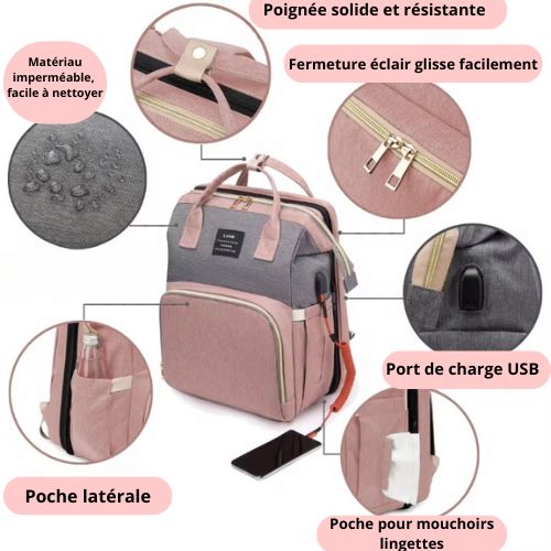 Sac de maternité- sac a longer